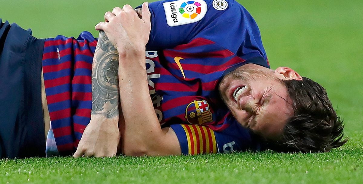 Messi lesion codo barcelona alarma