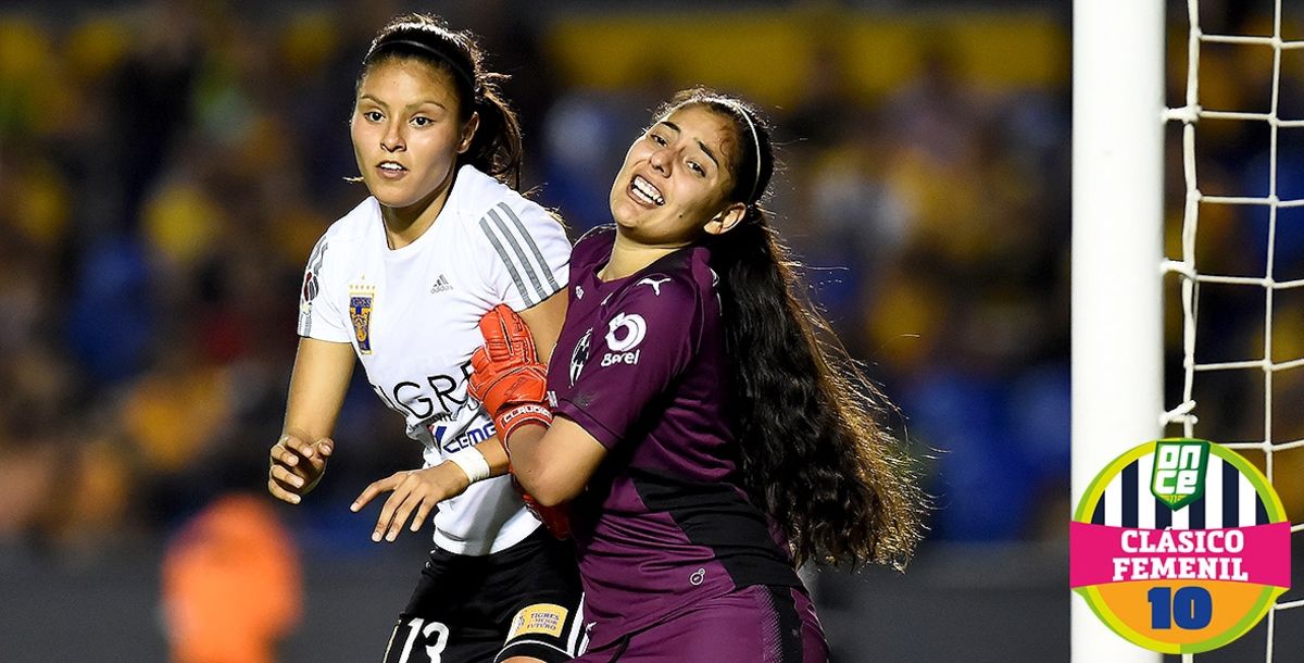 Liga MX Femenil Apertura 2018 Jornada 14 Clásico Regio Rayadas Tigres Femenil Karen Luna Evelyn González Julissa Torres Mariana Cadena Sandra Estrada Nayeli Rangel Natalia Villarreal Katty Martínez Mariana Elizondo