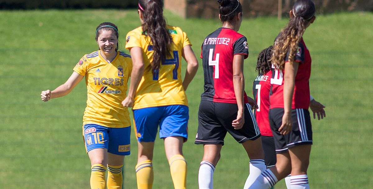 Liga MX Femenil Apertura 2018 Atlas Tigres Femenil estadio Alfredo Pistache Torres Colomos Katty Martínez gol Cuartos de Final