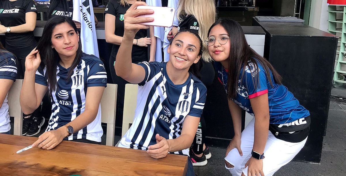 Rayadas, Liga MX Femenil, Convivencia, aficionadas, Dinora Garza, Aylin Avilez, Mariana Cadena, Pamela Verdirame, Hillary García.