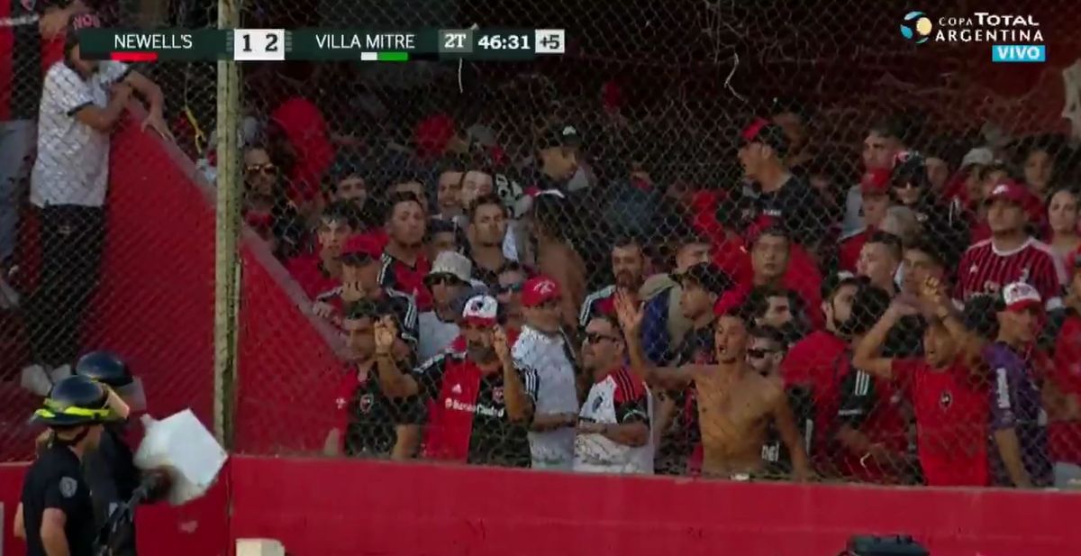 Copa Argentina NEwells Argentina pelea hinchas