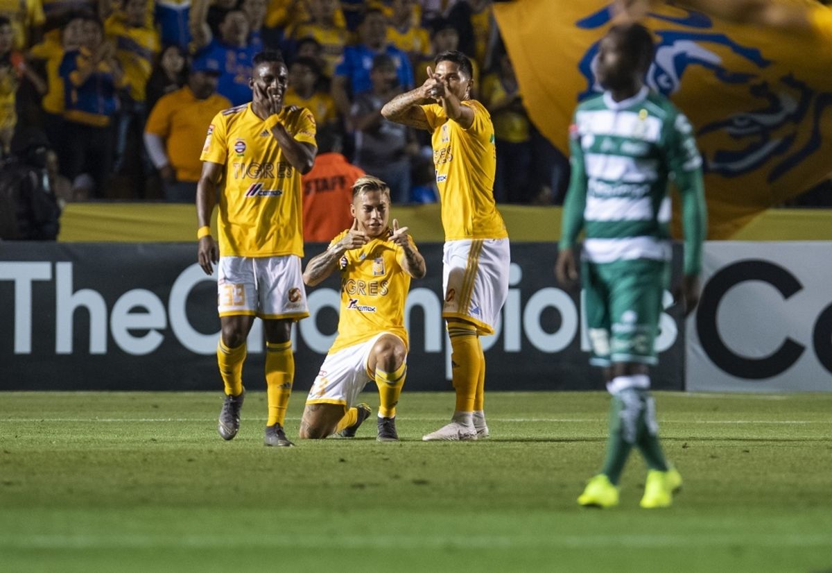 Tigres golea Santos Ida Semifinales Concacaf Vargas Valencia