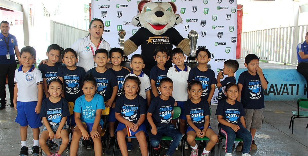 Tigres, Liga MX, Trofeos, Tigres Femenil, campeones, Escuela Primaria Profesor Ciro Cantú, Jardín de Niños Eugenio Canavati, Kínder Inizzi