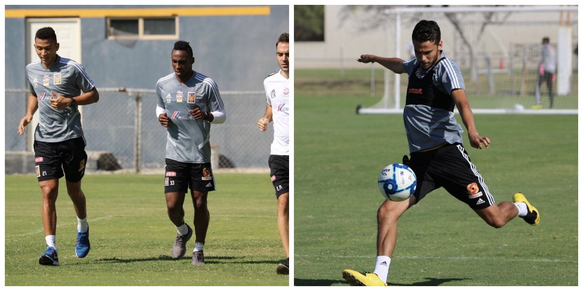 Tigres, liga mx, entrenamiento, la cueva, zuazua, diego reyes, julian quiñonez, pacho meza