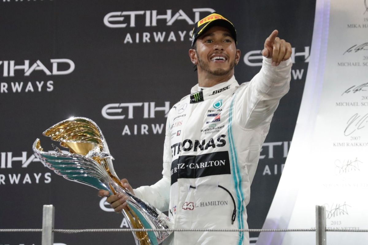 Lewis Hamilton, Abu Dabi, 2019, formula 1, último premio, primer lugar,
