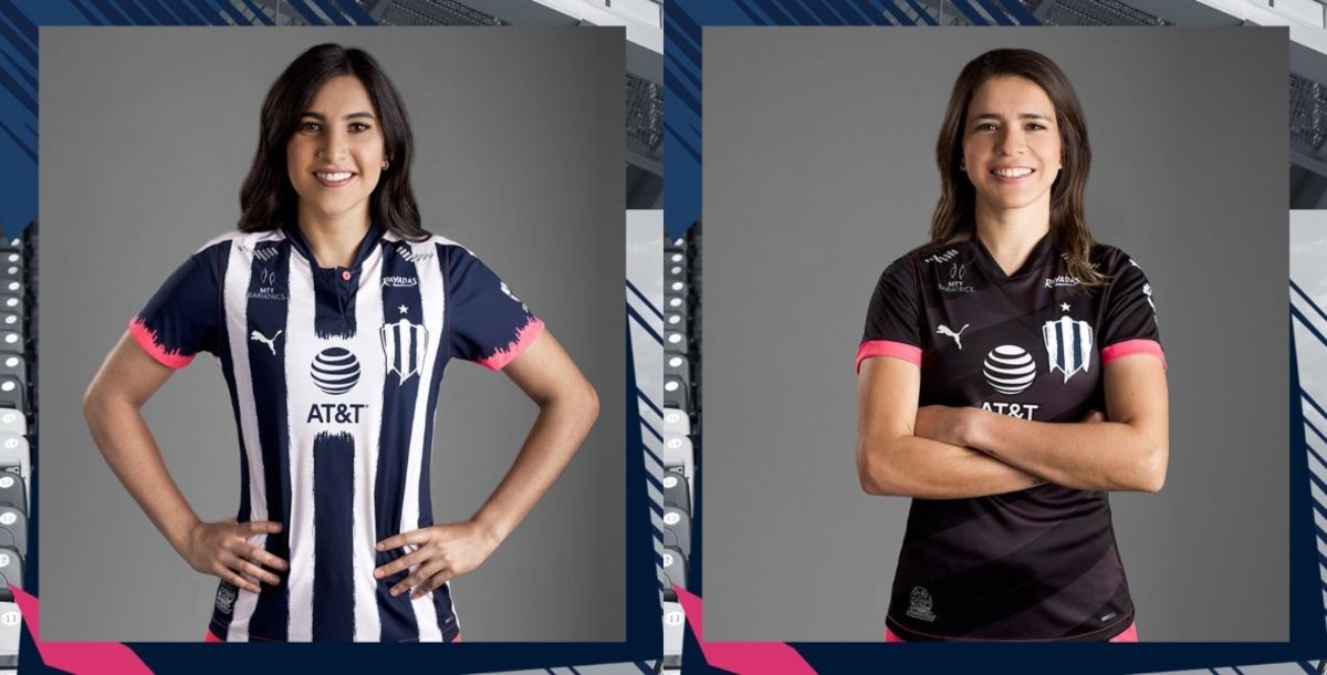 Liga MX Femenil, rayadas, uniforme, debut, guard1anes 2020, torneo, brochazos, jugadoras, mariana cadena, daniela solis, escudo