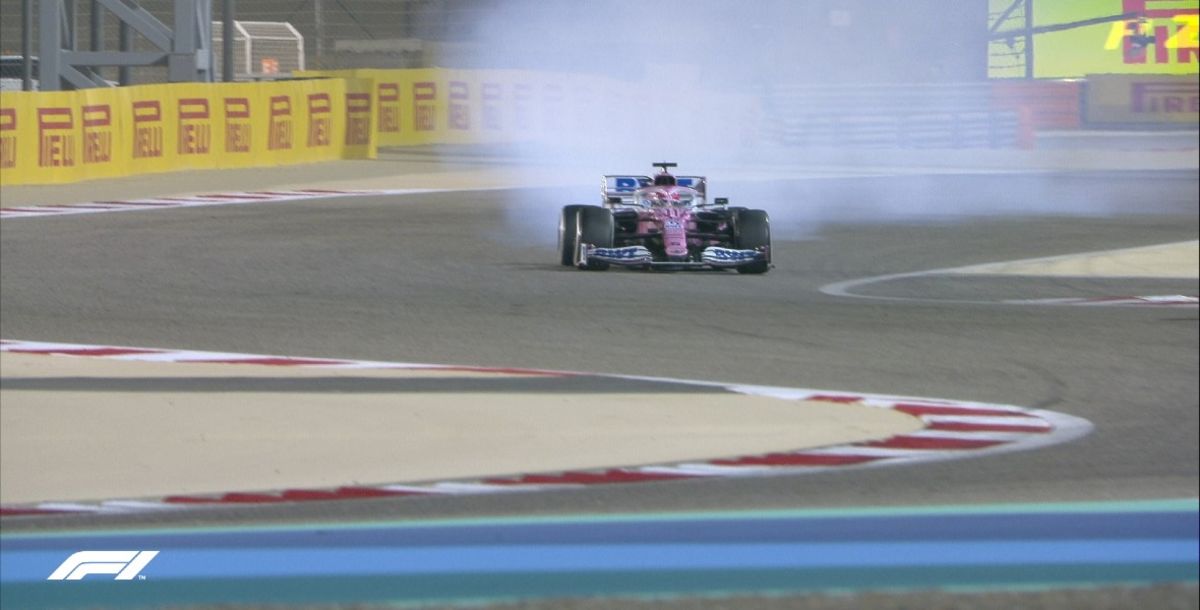 Fórmula 1, Sergio Pérez, Racing Point, Romain Grosjean, accidente