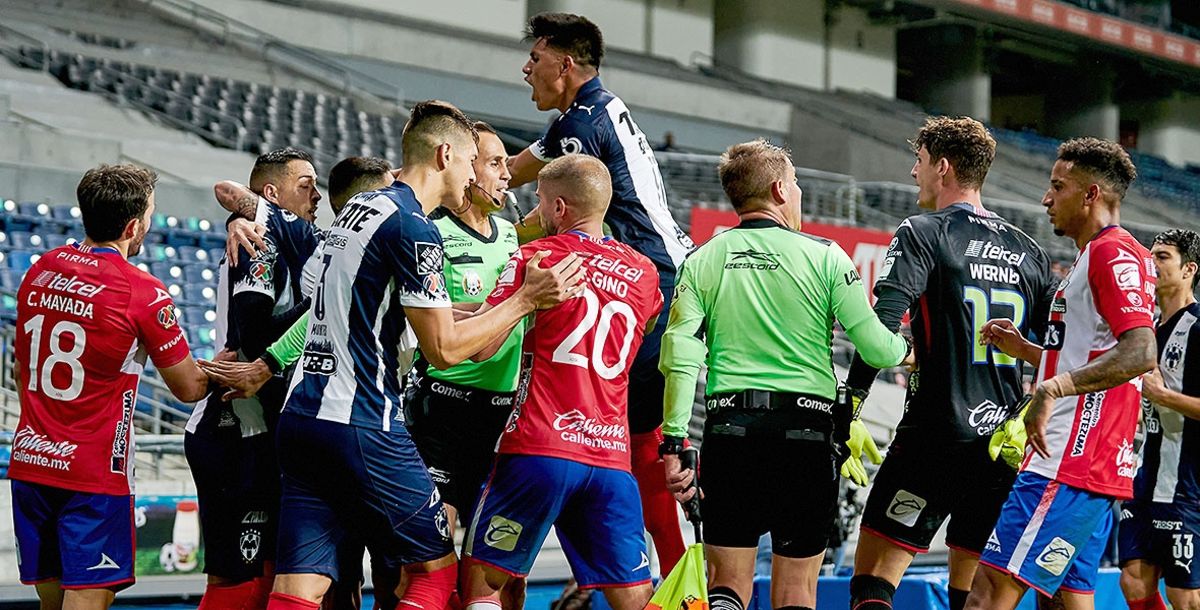 Rayados, Liga MX, Atlético de San Luis, bronca, Rogelio Funes Mori, Axel Werner