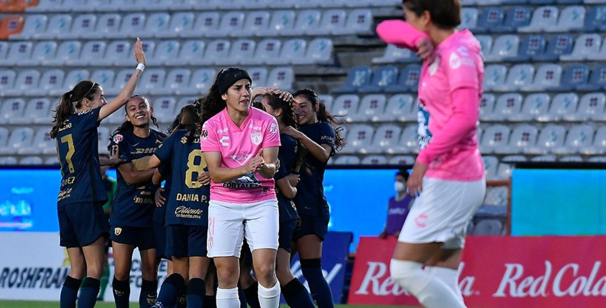 Pachuca Femenil, Pumas, Liga MX Femenil, partido, en vivo