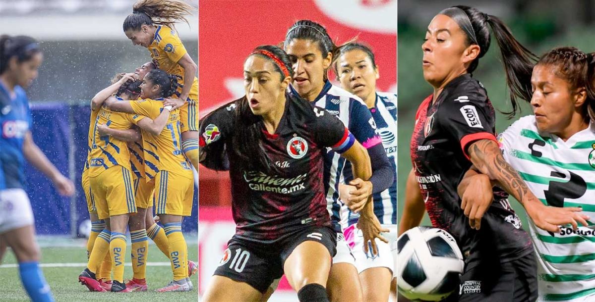 Liga MX Femenil, Liguilla, Tigres Femenil, Cruz Azul, Rayadas, Xolos, Santos, Atlas