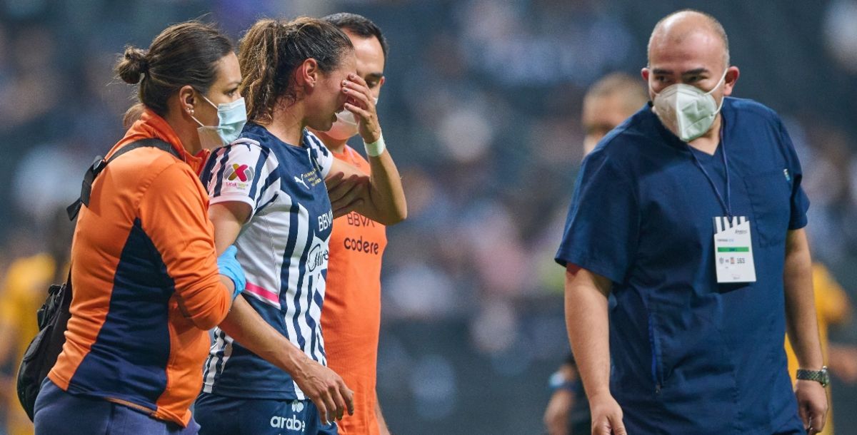 Rayadas, Monterrey, Christina Burkenroad, lesión, Final Nacional Femenil, protocolo de conmoción