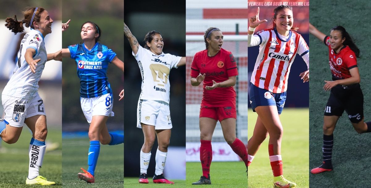 Liga MX Femenil, Liguilla, Toluca, Pumas, San Luis, Xolos, Querétaro, Cruz Azul