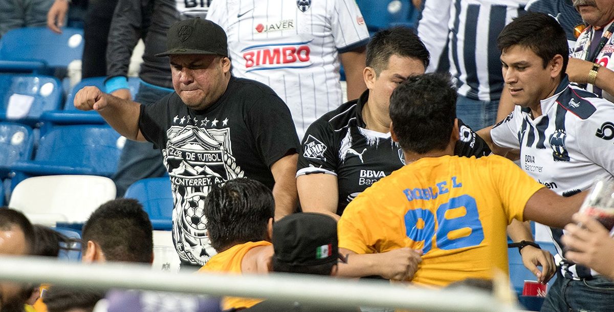 Futbol, Nuevo León, violencia, Tigres, Rayados, Universitario, BBVA, barras, aficionados
