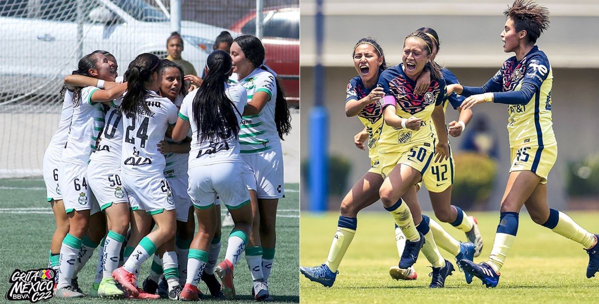 Liga MX Femenil, Sub 17, Clausura 2022, Liguilla, Final, América, Santos, América vs. Santos
