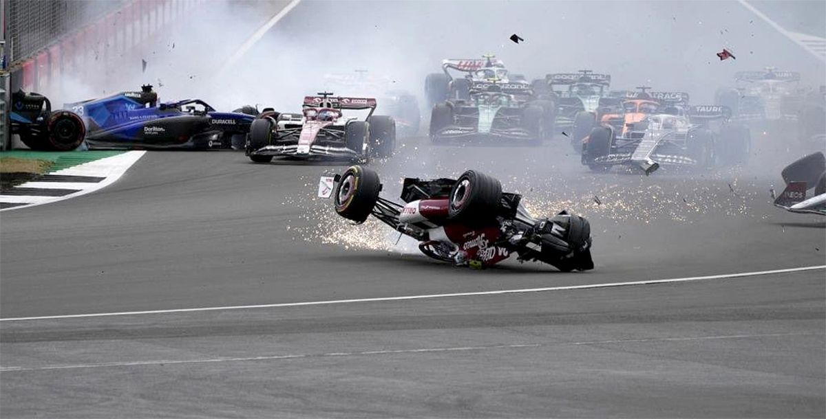 F1, Fórmula Uno, Silverstone, Gran Premio de Gran Bretaña, Zhou Guanyu, accidente