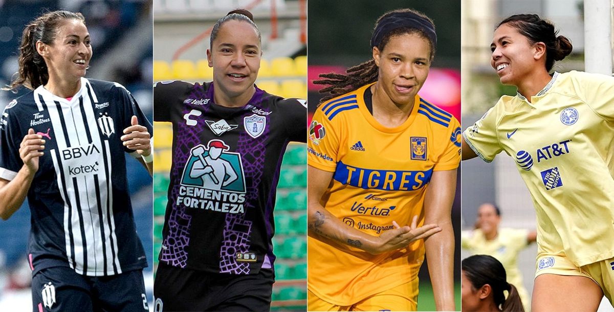 Liga MX Femenil, Apertura 2022, Mia Fishel, Charlyn Corral, Kiana Palacios, Christina Burkenroad, título de goleo
