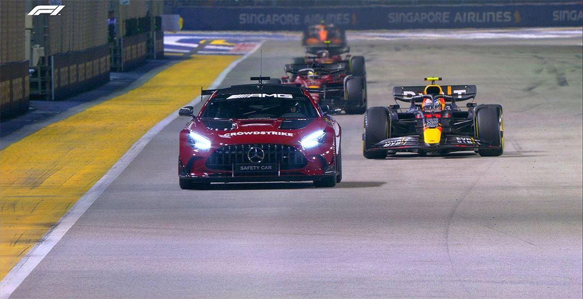 F1, Fórmula Uno, Sergio Checo Pérez, Gran Premio de Singapur, Marina Bay, Max Verstappen, Red Bull, Ferrari