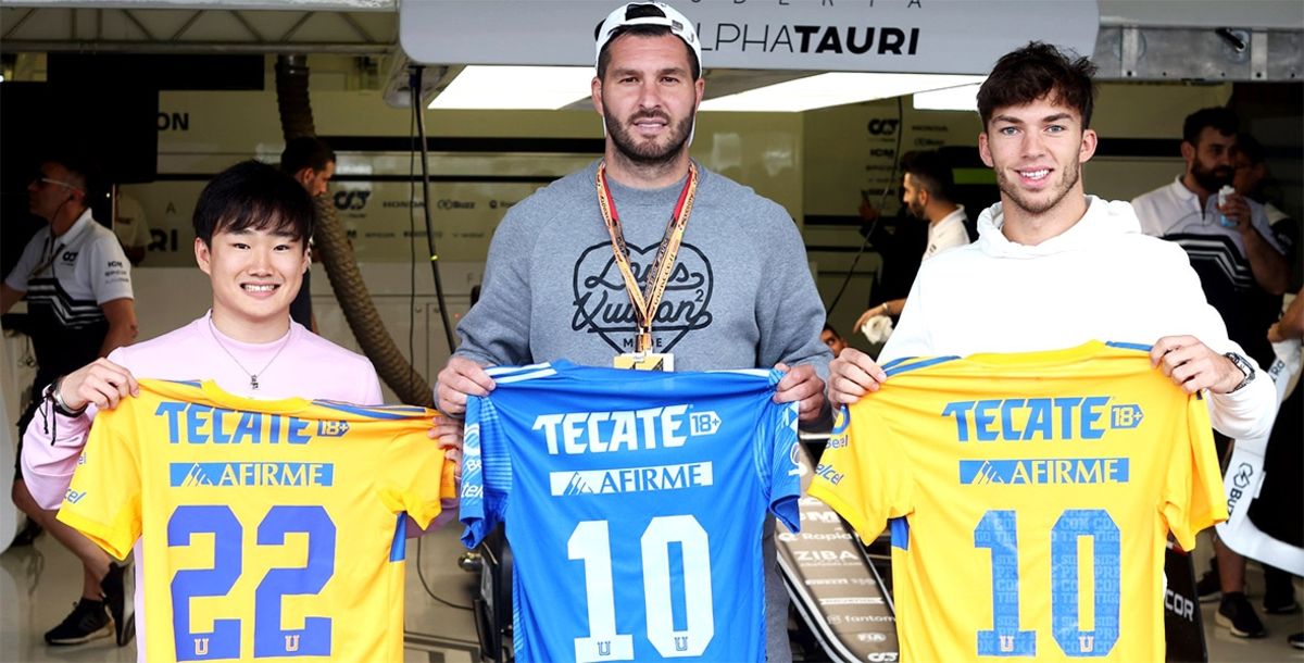 F1, Fórmula Uno, André-Pierre Gignac, Tigres, Pierre Gasly, Yuki Tsunoda, Théo Pourchaire, AlphaTauri, Alfa Romeo, México