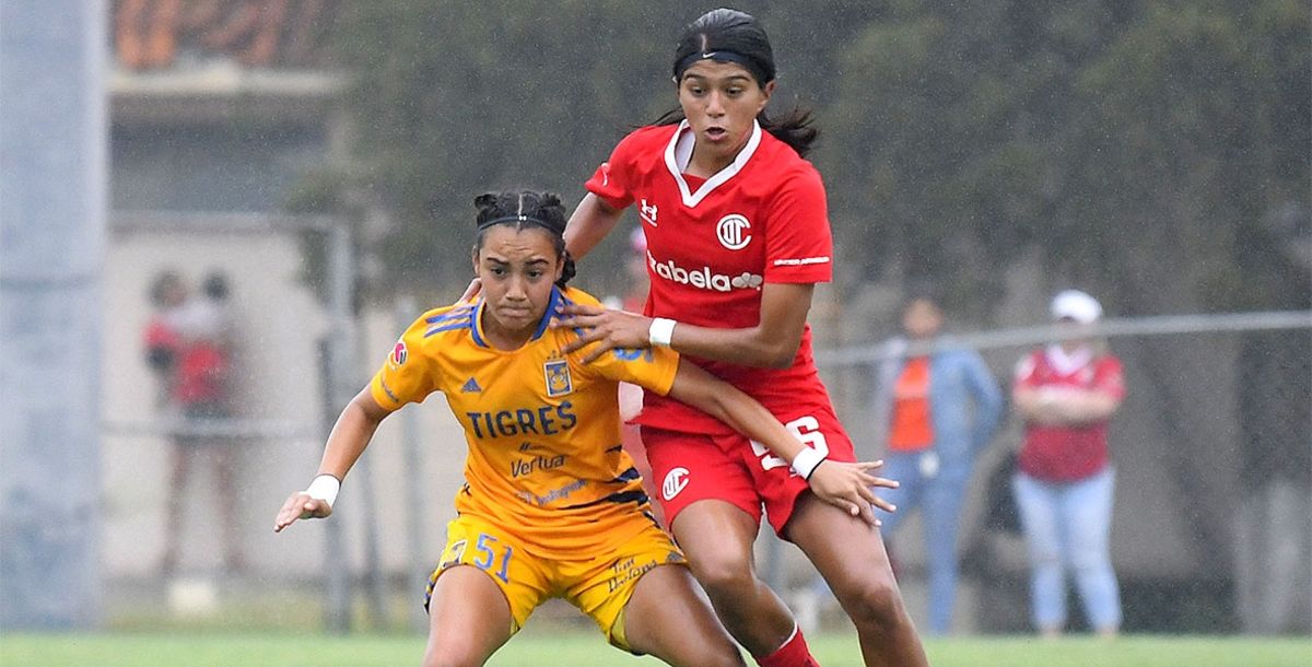 Tigres Femenil, Toluca, Sub 18, Liga MX Femenil, Liguilla, Cuartos, Deiry Ramírez, Adriana Meza, resultado