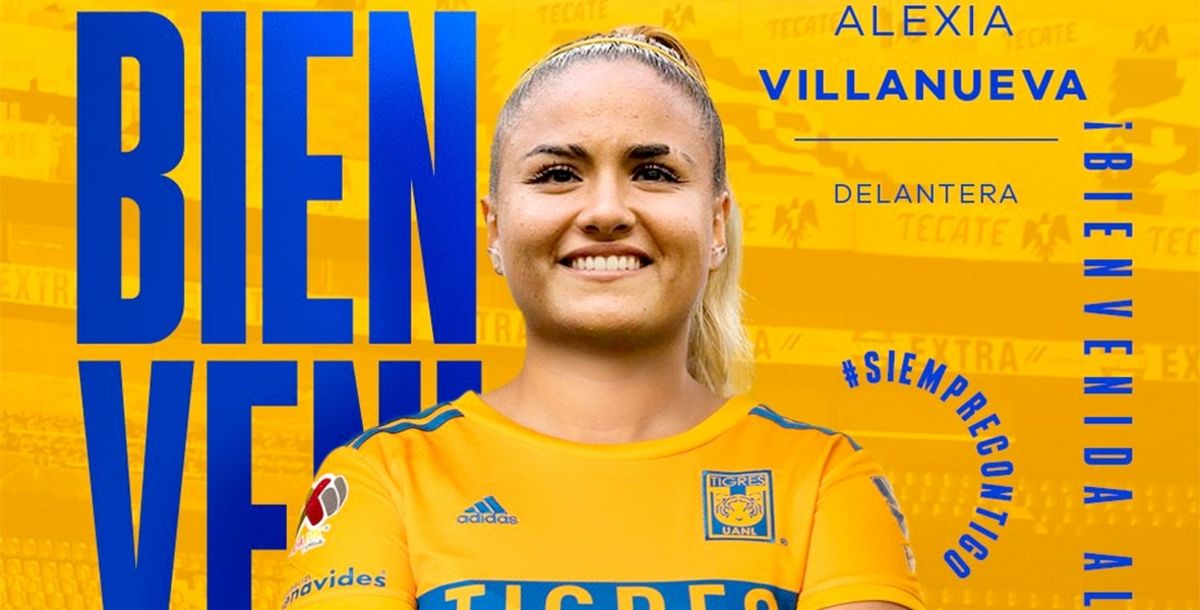 Alexia Villanueva, Tigres Femenil, Liga MX, Apertura 2023, América, Santos, Selección Mexicana, refuerzo