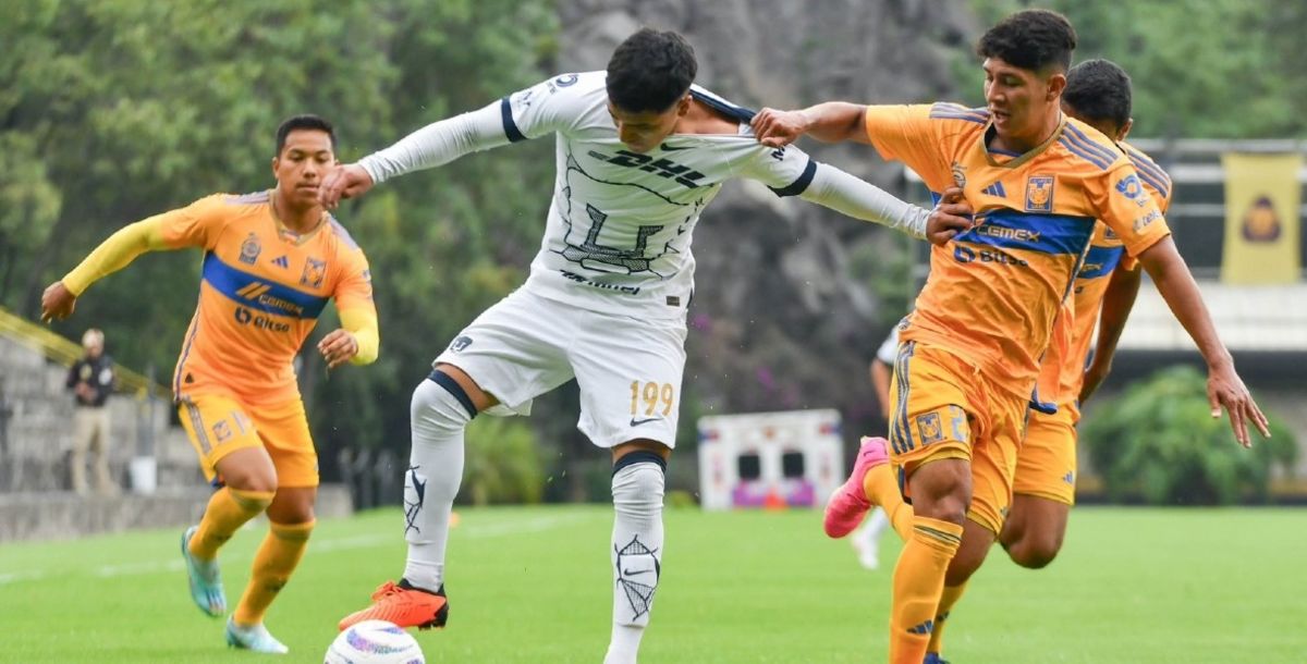 Tigres, Pumas, Liga MX, Apertura 2023, Jornada 6, Sub 23, Sub 18, Resultados