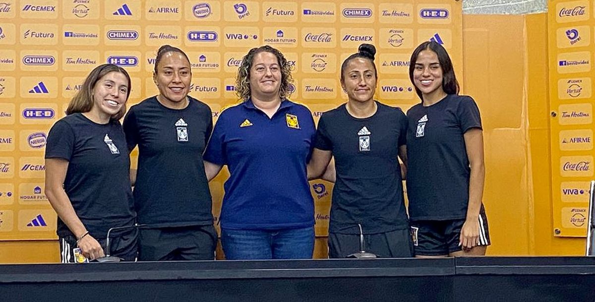 Tigres Femenil, Barcelona, Real Madrid, Milagros Martínez, Liliana Mercado, Stephany Mayor, Anika Rodríguez, Maricarmen Reyes