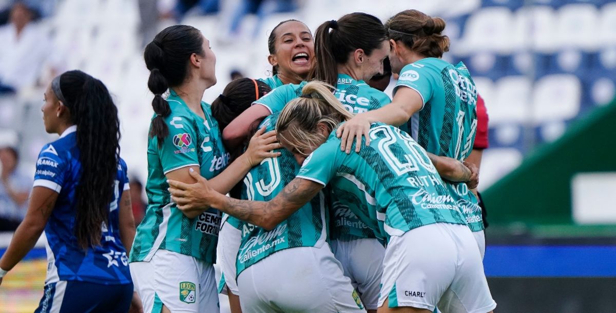 León Femenil, Puebla, Mariana Amezcua,Liga MX Femenil, resumen, goles