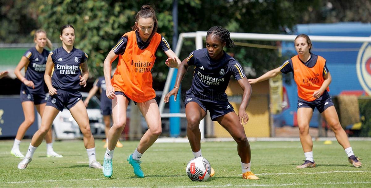 Real Madrid Femenino, América, Amistoso, entrenamiento, Coapa, Estadio Azteca