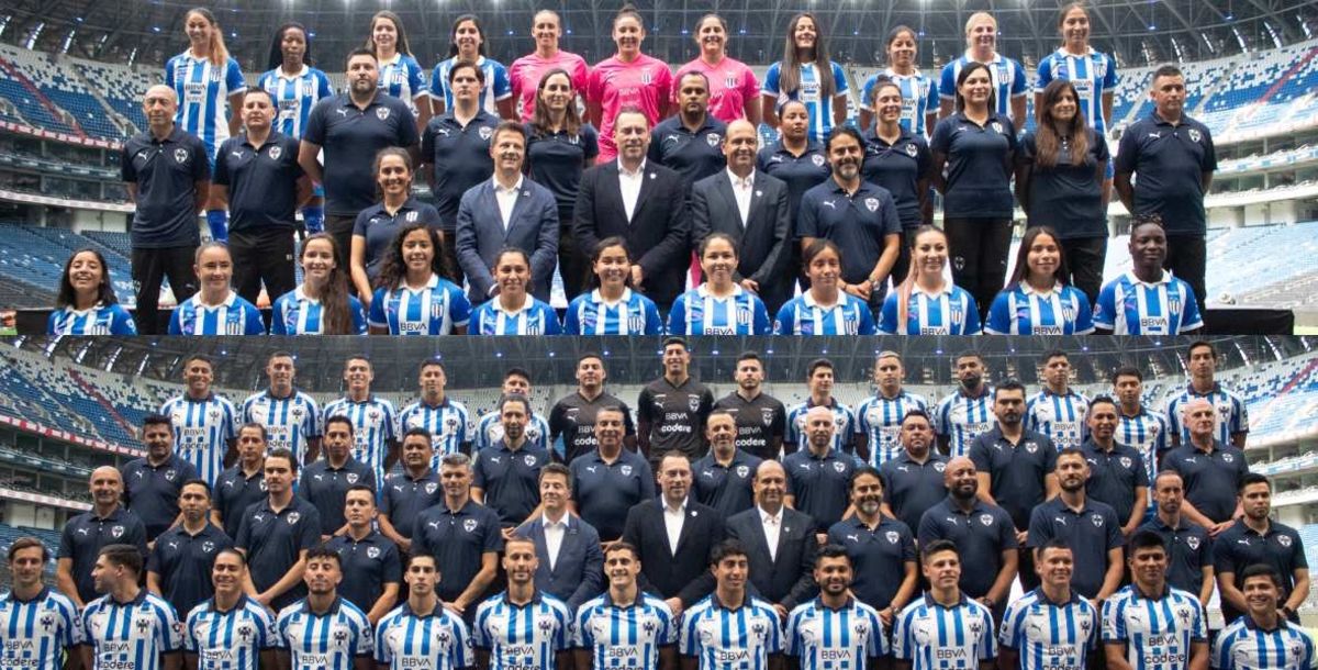 Liga MX, Rayados, Rayadas, foto oficial, entrenamiento, estadio bbva