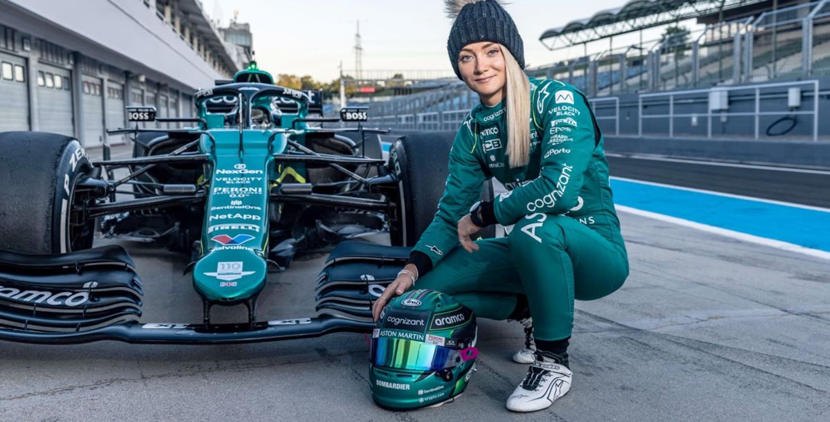 F1, Aston Martin, Jessica Hawkins, test, Hungría, Hungaroring, AMR21, Tatiana Calderón