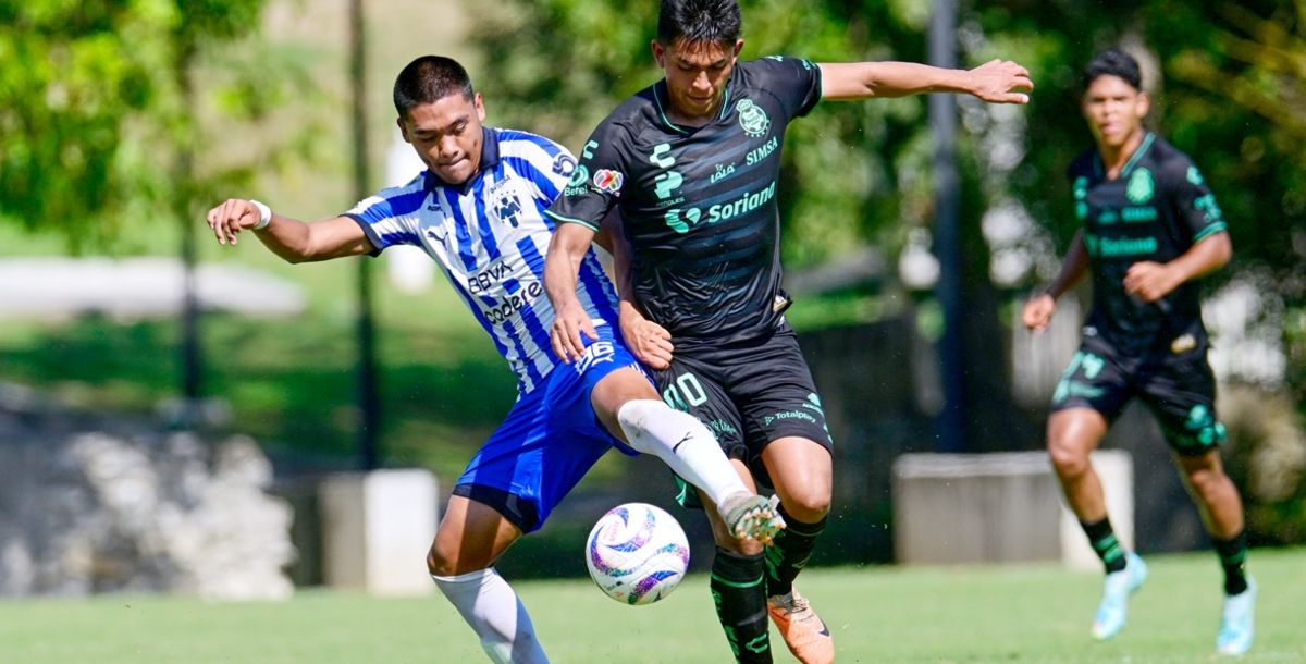 Rayados, Santos, Liga MX, Apertura 2023, Fuerzas Básicas, Jornada 10, Sub 23, Sub 18, Alí Ávila, Luis Cárdenas, Víctor López, Anthony García