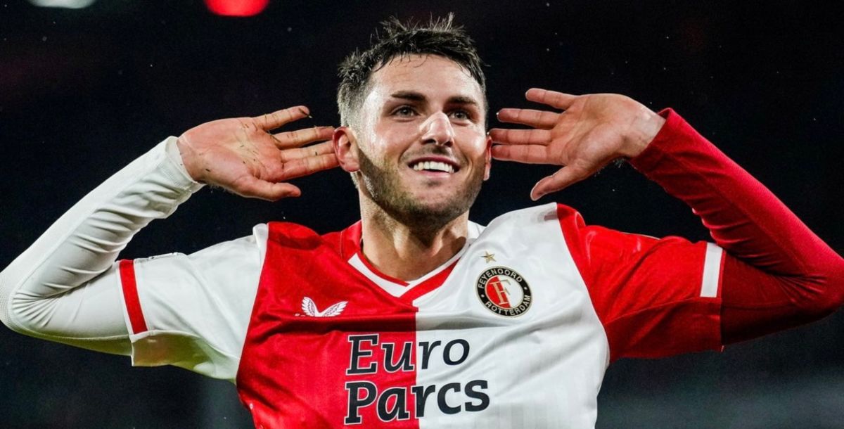 Santiago Giménez, Feyenoord, Lazio, Champions League, goles, videos