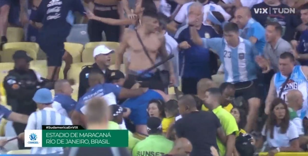 Argentina, Brasil, pelea, bronca, eliminatoria Conmebol, Lionel Messi, Maracana