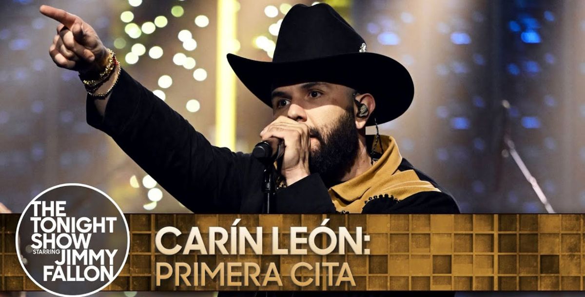 Música, Carín León, Jimmy Fallon, The Tonight Show, regional mexicano