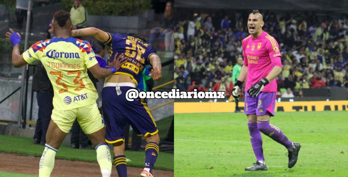Tigres, América, Raymundo Fulgencio, roja, Julián Quiñones, Final, expulsión, golpe, video, Nahuel Guzmán