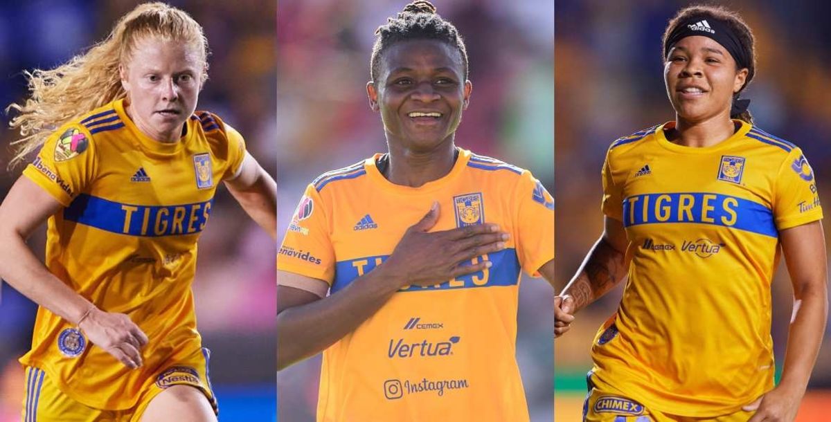 Liga MX Femenil, Tigres, extranjeras, Mia Fishel, Thembi Kgatlana, Uchenna Kanu, balance