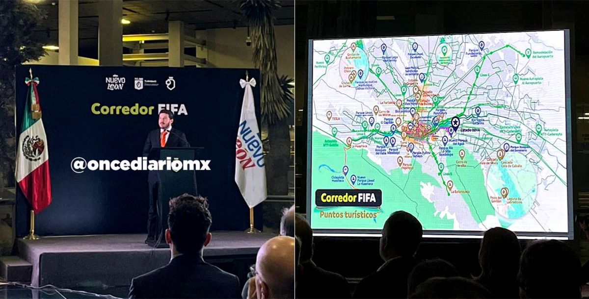 Mundial 2026, Corredor FIFA, México, Estados Unidos, Canadá, Monterrey, Nuevo León, Samuel García, Alejandro Hütt