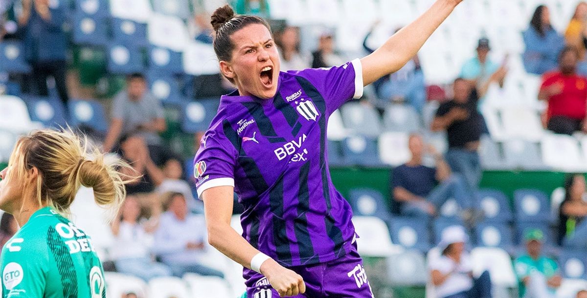 Merel van Dongen, Rayadas, Liga MX Femenil, goles, Cruz Azul, Santos, León, Rebeca Bernal, Jermaine Seoposenwe
