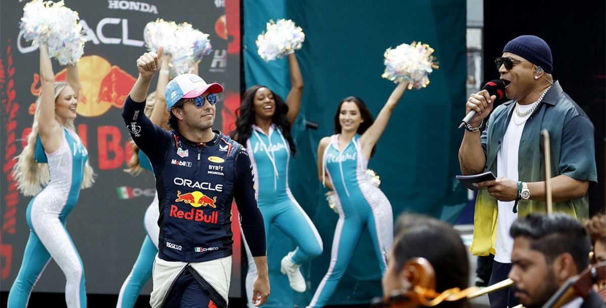 F1, Fórmula 1, Gran Premio de Miami, Sergio Checo Pérez, Max Verstappen, Red Bull, Charles Leclerc, Carlos Sainz, Ferrari, Lewis Hamilton, George Hamilton, Mercedes, McLaren, Aston Martin