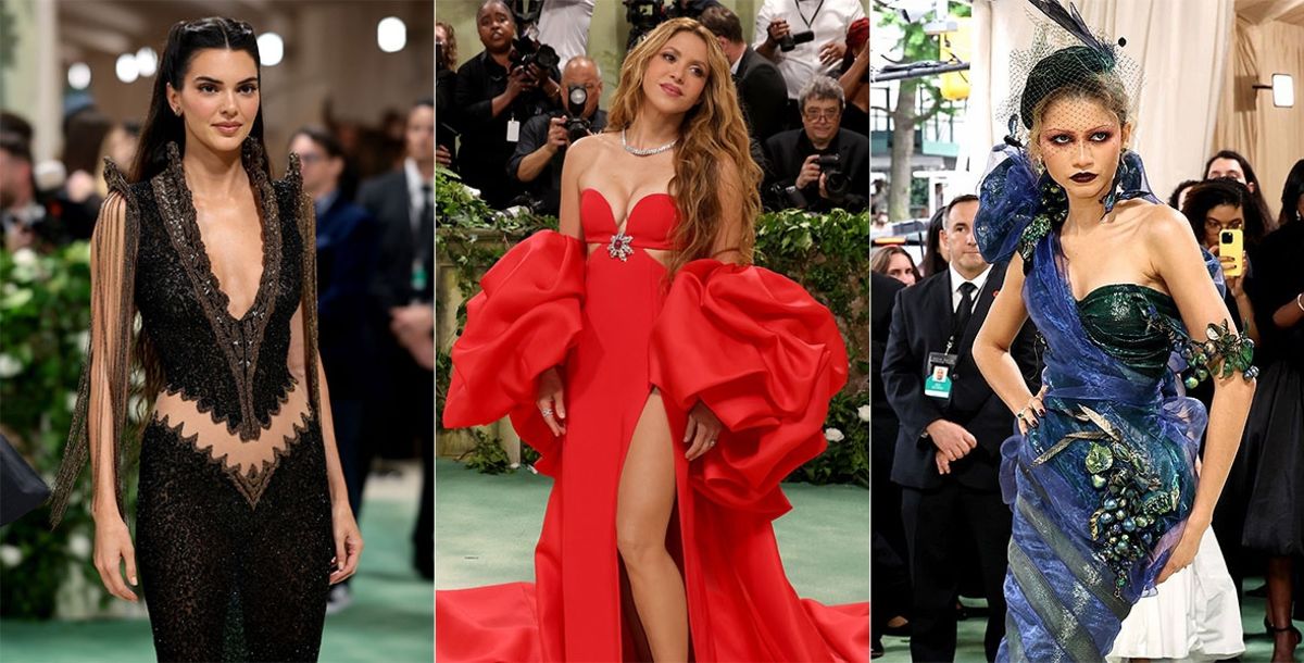 Famosos, moda, Met gala 2024,  Instituto del Vestido del Museo Metropolitano de Arte, Nueva York, Shakira, Tyla, Zendaya, Kendall Jenner 