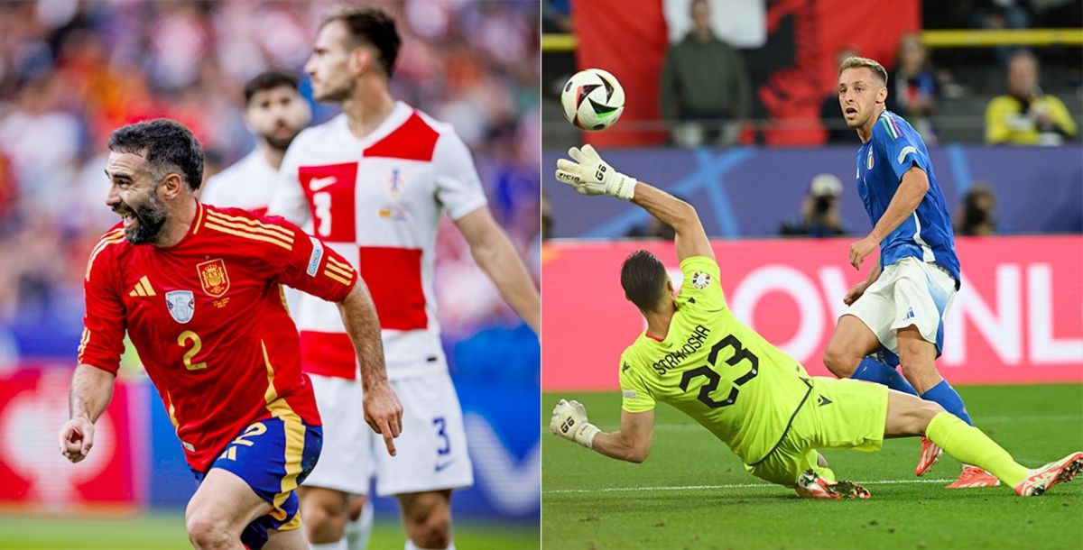Eurocopa 2024, Suiza, Hungría, Alemania, Escocia, Grupo A, España, Croacia, Italia, Albania, Grupo B, crónica, resultado