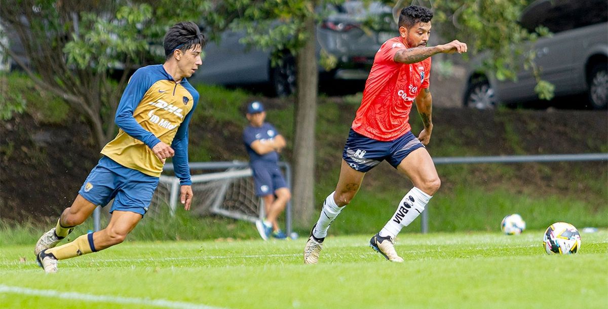 Rayados, Monterrey, Pumas, Liga MX, Apertura 2024, amistoso, La Cantera, Germán Berterame, Jesús Corona, Roberto de la Rosa, goles, crónica