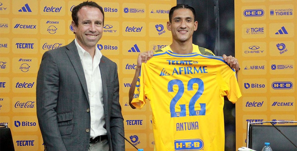 Tigres, Uriel Antuna, Gerardo Torrado, presentación de Uriel Antuna, Pumas, Cruz Azul, Liga MX, Apertura 2024