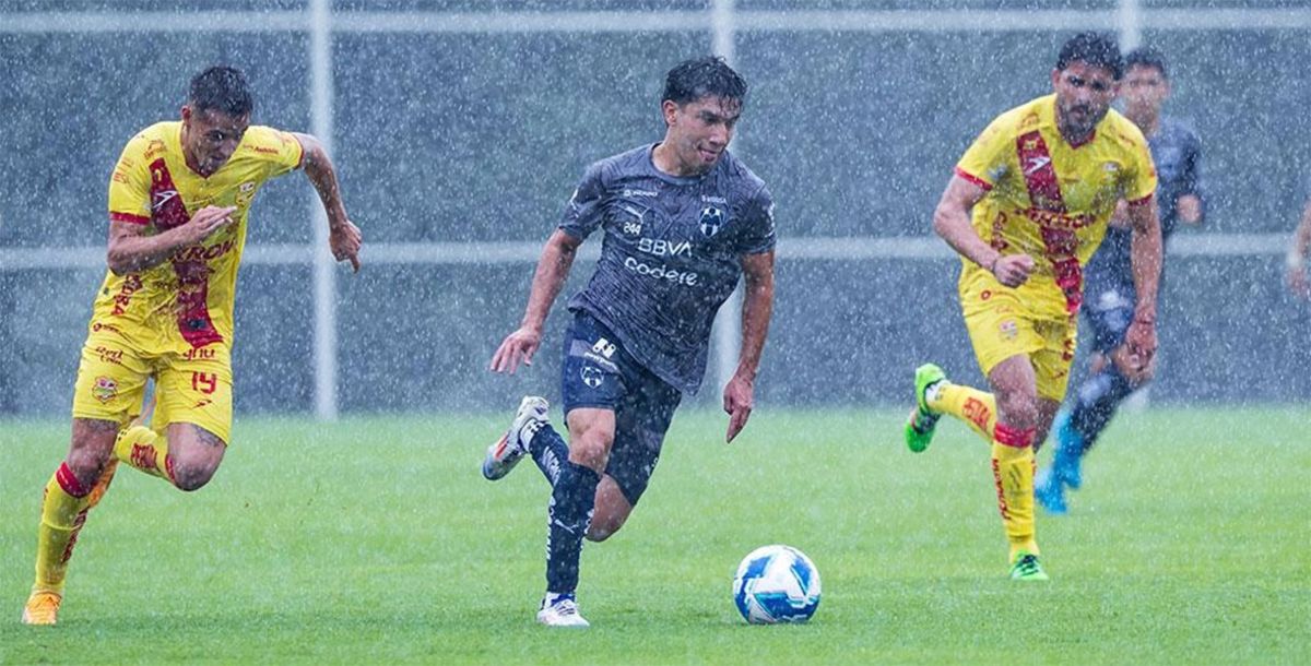 Rayados, Atlético Morelia, Martín Demmichelis, amistoso, El Barrial, lluvia, Liga MX, Apertura 2024
