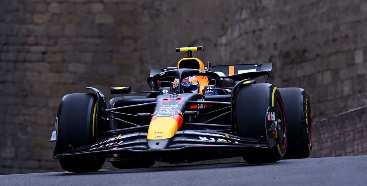 F1, Gran Premio de Azerbaiyán, Bakú, Sergio Checo Pérez, Max Verstappen, Red Bull Racing, McLaren, Ferrari, Mercedes, práctica libre