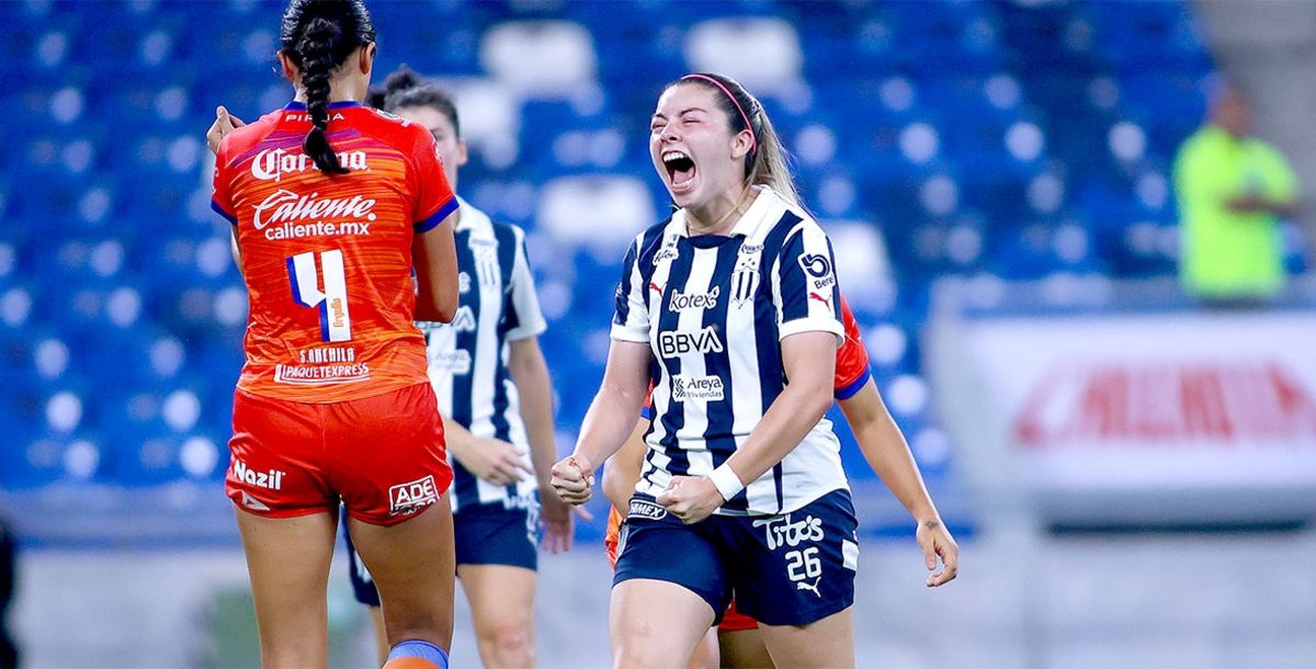 Rayadas, Monterrey, Katty Martínez, Liga MX Femenil, gol 150, Mazatlán