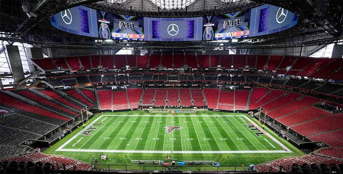 NFL, Super Bowl, Falcons, Atlanta, Super Bowl 62, Mercedes-Benz Stadium, Super Bowl LXII, Arthur M. Blank