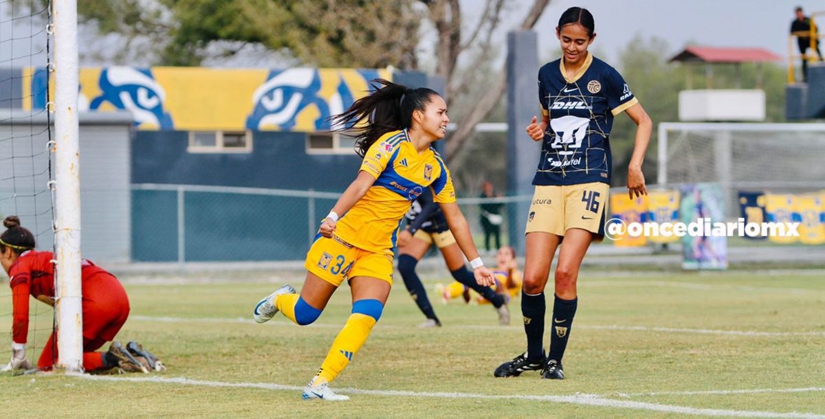 Tigres Femenil Sub 19, Pumas, Liga MX Femenil, Apertura 2024, Liguilla, Cuartos de Final, crónica, resultado