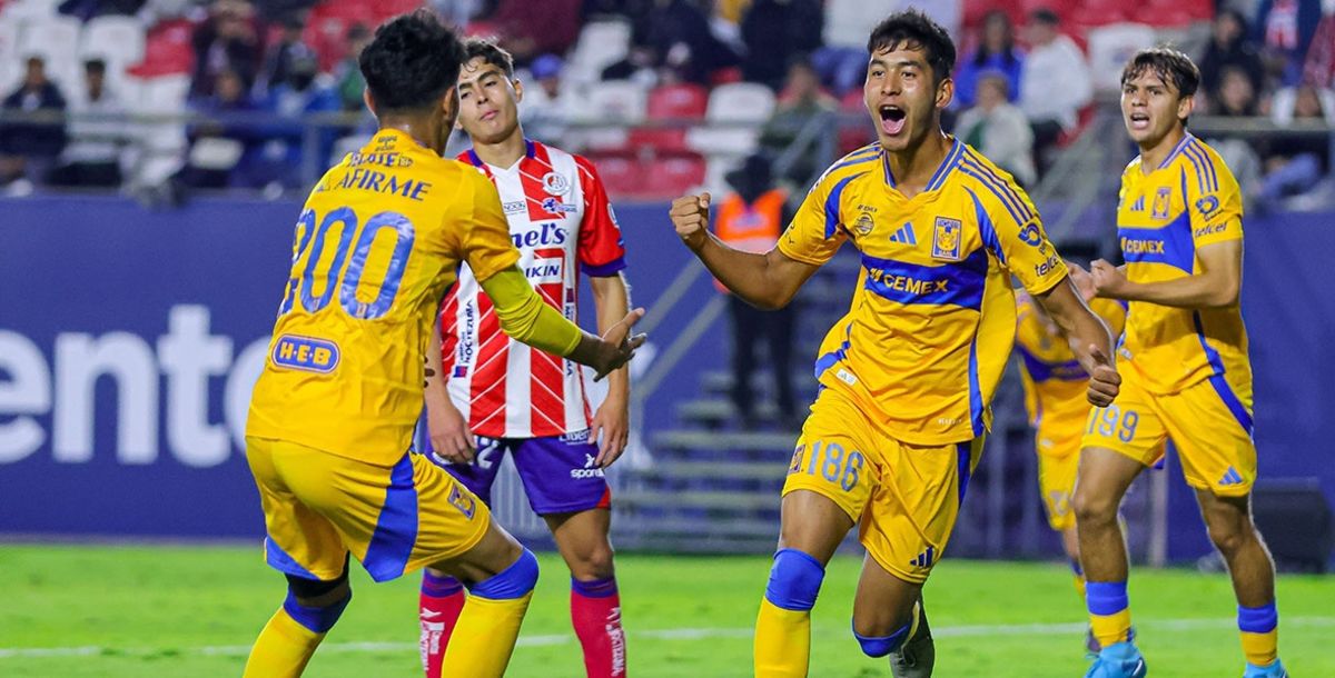 Tigres, Atlético de San Luis, Israel Aceves, Liga MX Sub 23, Apertura 2024, Liguilla, Final, Ida, Estadio Alfonso Lastras, crónica, resultado