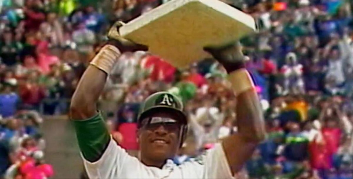 Béisbol, grandes, ligas, rickey, henderson, atléticos, Oakland